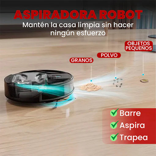 Aspiradora Robótica: más limpieza, menos trabajo – PAGO CONTRA ENTREGA!